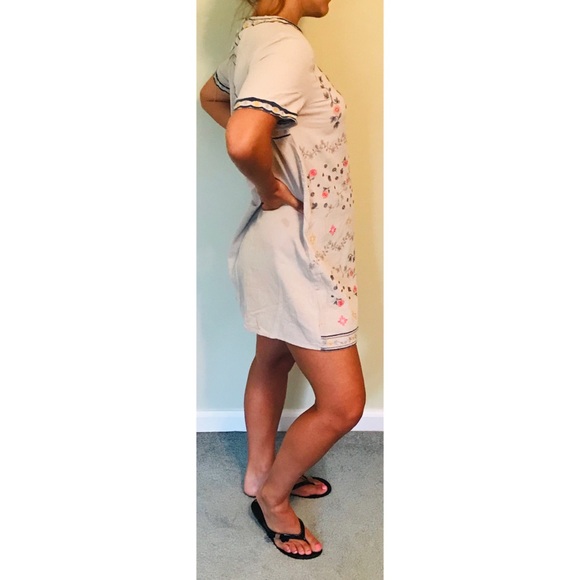 Floral Print, Crewneck, Above Knee Dress/Tunic - Picture 2 of 5